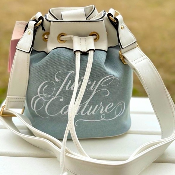 Juicy Couture Handbags - Juicy Couture Denim Purse ~ Juicy Beach Couture crossbody bag